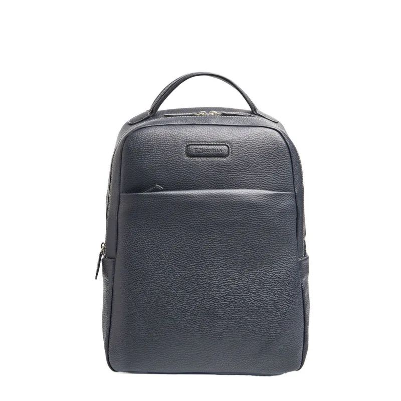 BACKPACK IN BLUE LEATHER