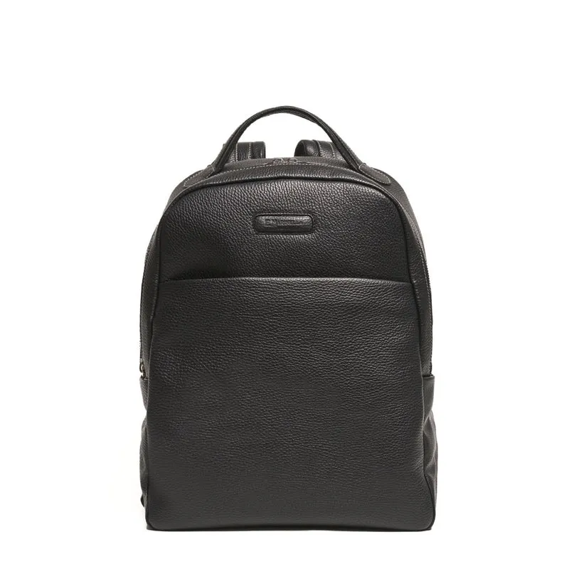 BACKPACK IN BLACK LEATHER