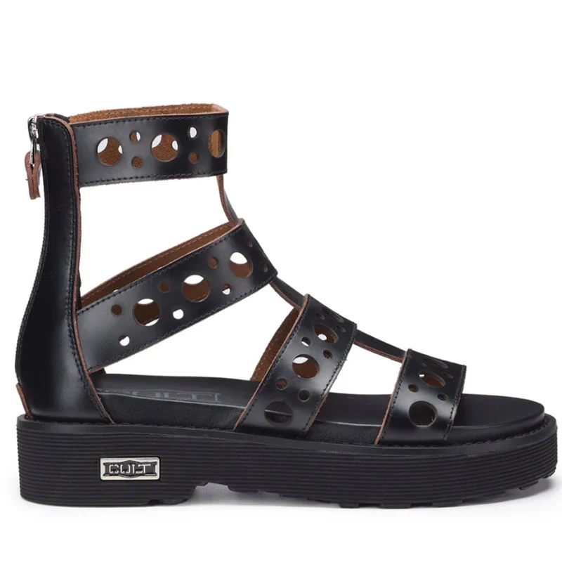 Sandali Donna CULT Ziggy 3290 in Pelle Traforata Nera