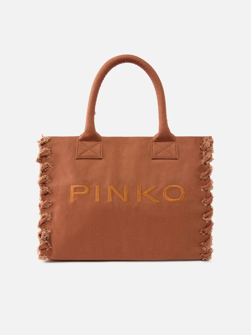 PINKO BEACH SHOPPER CANVAS