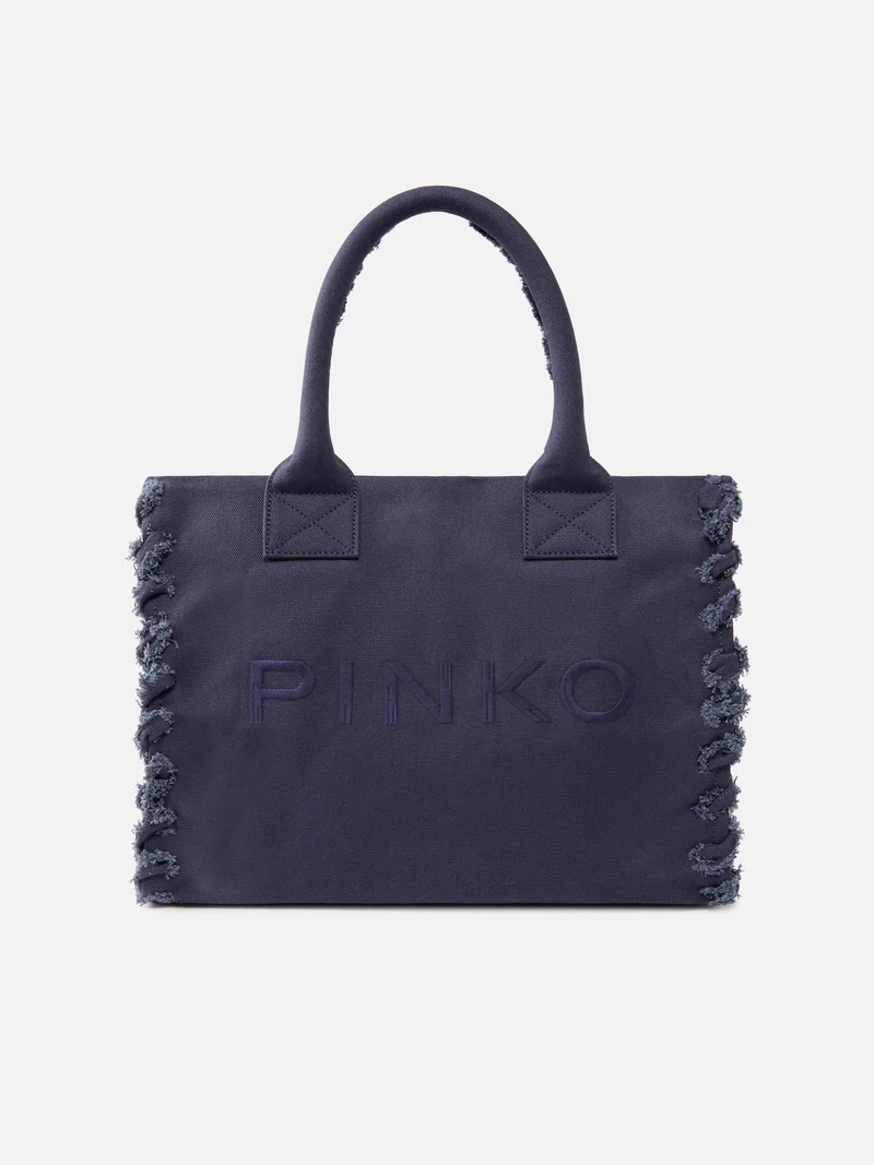 PINKO BEACH SHOPPER CANVAS