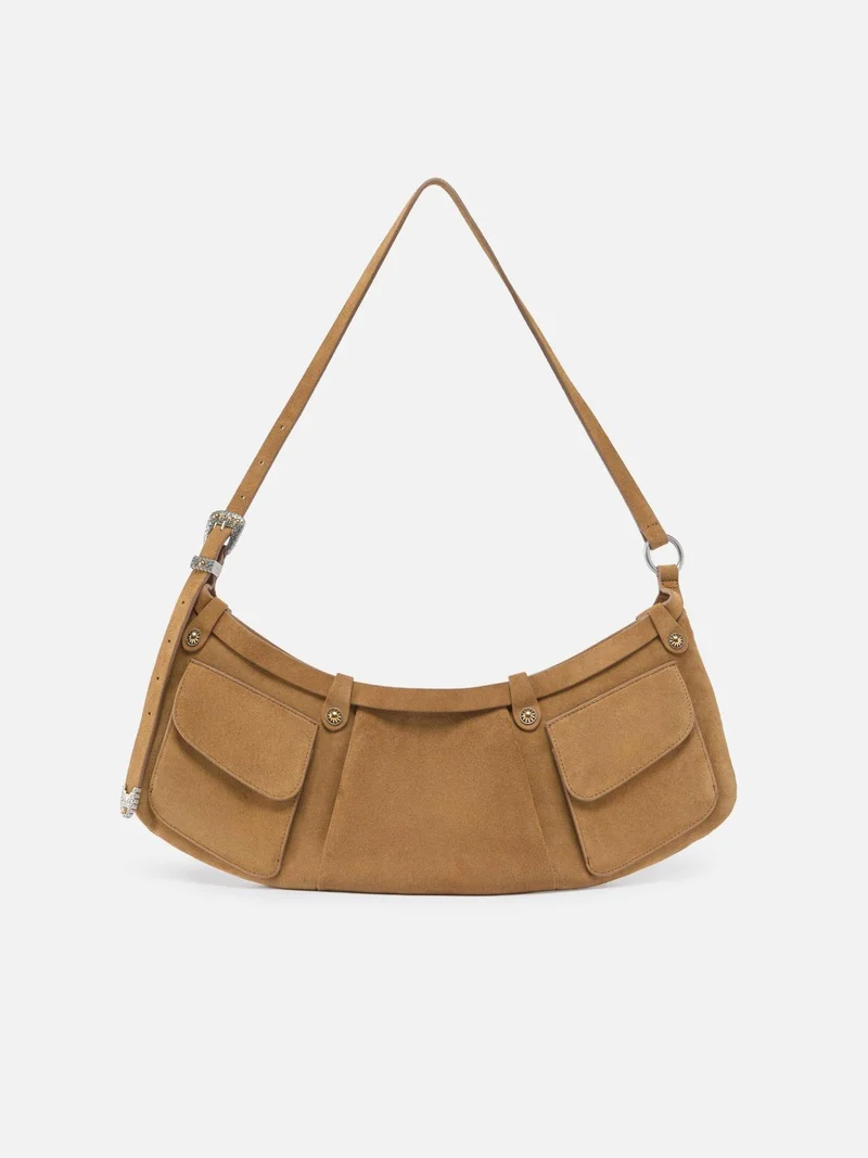 PINKO POCKET BODY BAG BIG SUEDE