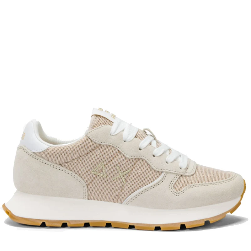 Scarpe Donna Sun68 Sneakers Ally Glitter Textile Colore Oro - Z35203