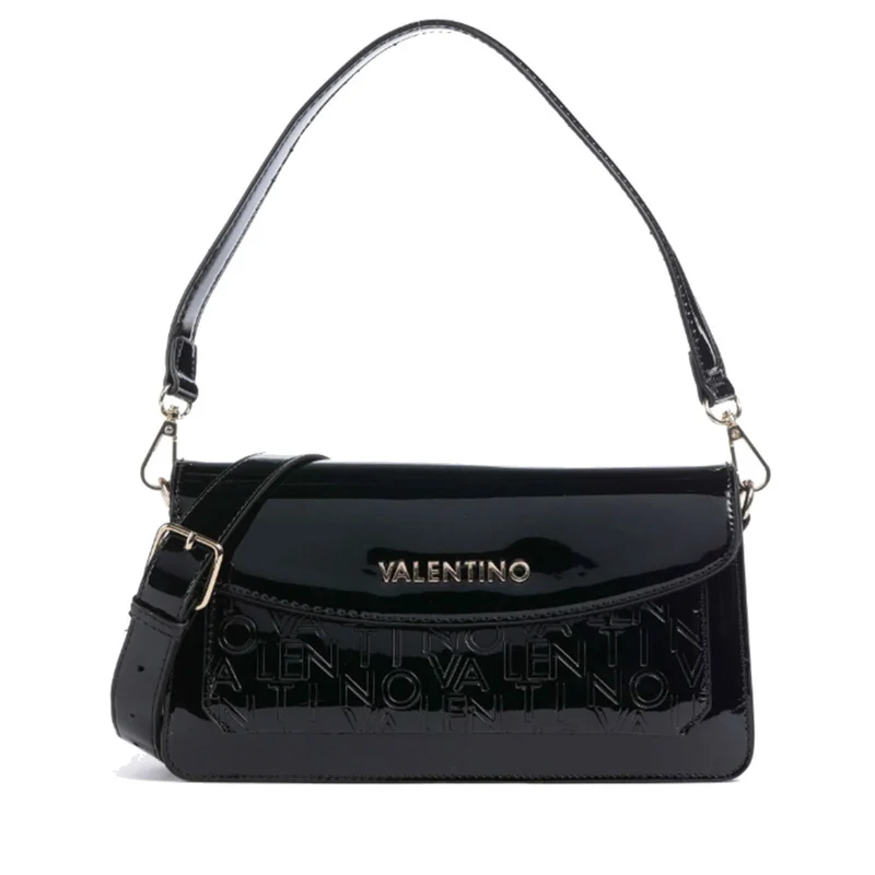 Borsa Donna a Spalla VALENTINO BAGS linea Geranium colore Nero Misura Grande