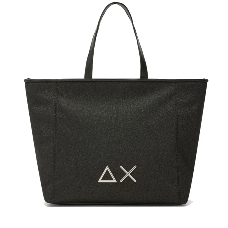 Shopping Bag Media SUN68 linea Jacqueline Glitter colore Nero - Z35267