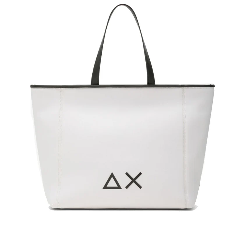Borsa a Mano Media SUN68 linea Jacqueline in Scuba Bianco