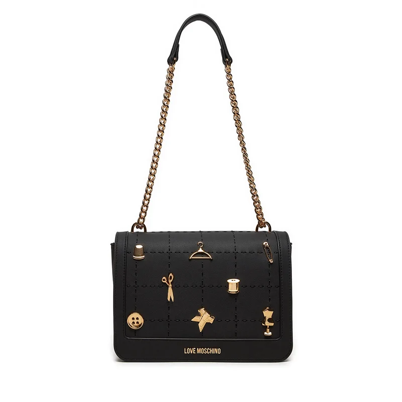 Borsa Donna a Tracolla LOVE MOSCHINO linea Tailoring Nera
