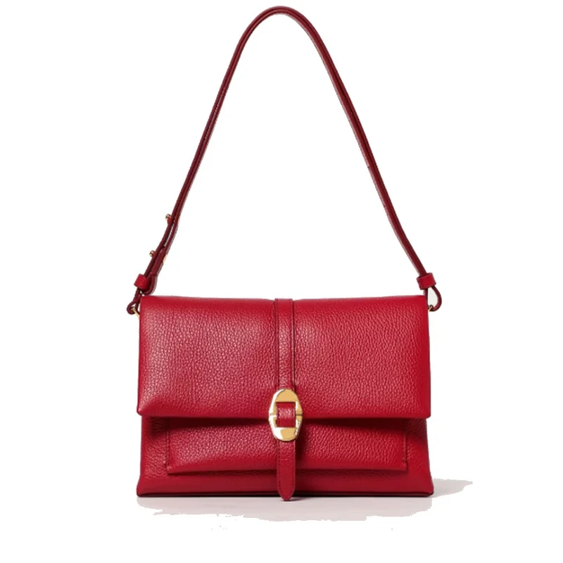 Borsa Donna a Tracolla COCCINELLE in Pelle Linea Dorian colore Sangria