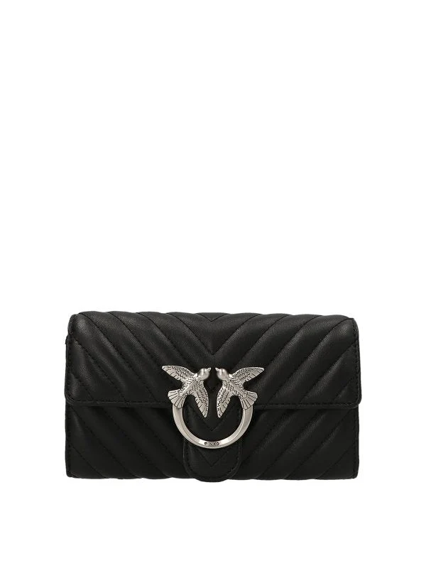 PINKO LOVE ONE WALLET C SHEEP NAPPA CHEVRON