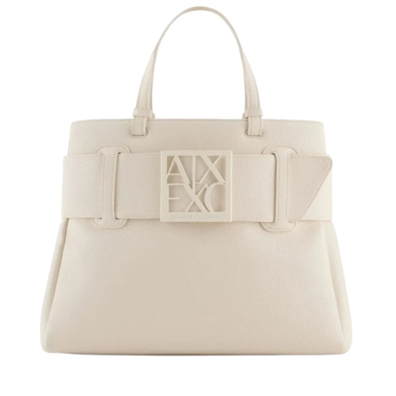 Borsa Donna a Spalla ARMANI EXCHANGE colore Off White Linea Susie