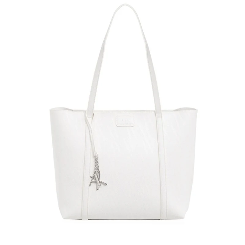 Borsa Donna Shopper a Spalla ARMANI EXCHANGE colore Fancy White Linea Silvye