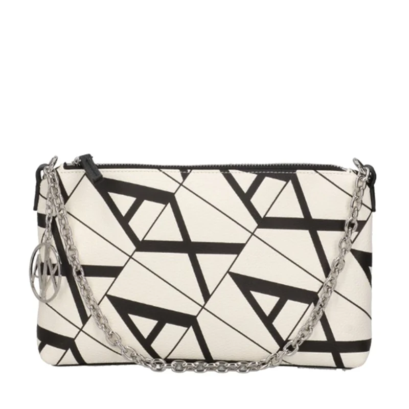 Clutch Donna a Mano ARMANI EXCHANGE Linea Gynger colore White - Black