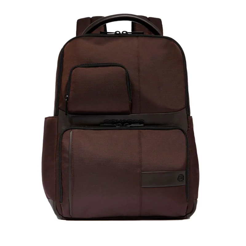 Zaino PIQUADRO porta Pc 14" in Tessuto e Pelle Colore Testa Moro Linea Wollem - CA6238W129
