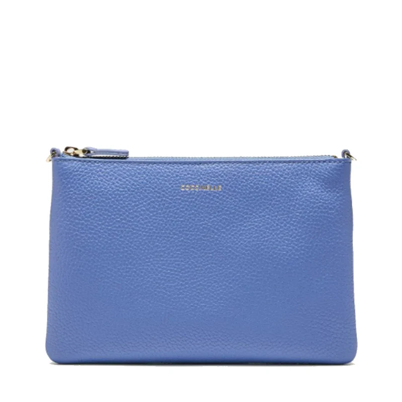 Borsa Donna a Tracolla COCCINELLE in Pelle Azul Linea Best Small