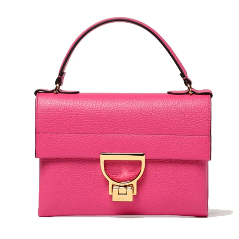 Borsa Donna a Mano con Tracolla COCCINELLE in Pelle Linea Arlettis Mini colore New Fucsia