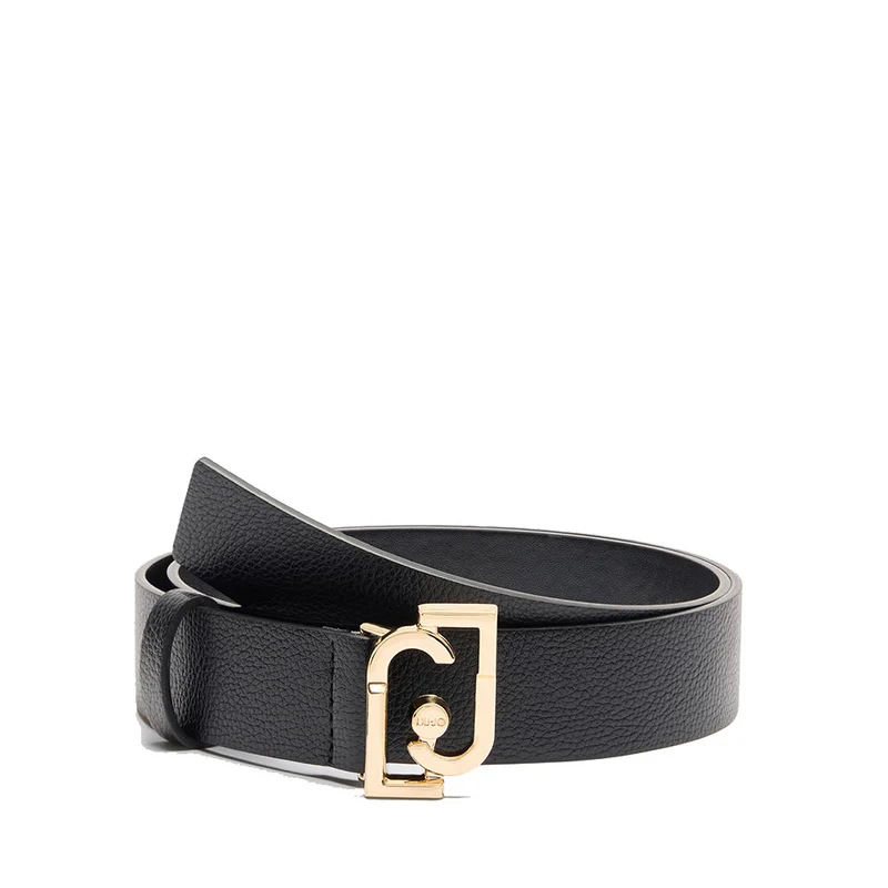 Cintura Donna h 3.5 cm LIU JO Effetto Bottalato Nera