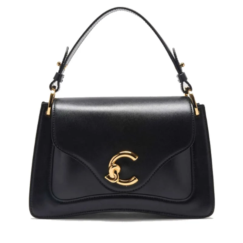 Borsa Donna a Mano COCCINELLE in Pelle linea C-Me Calf Cocker Small Colore Nero