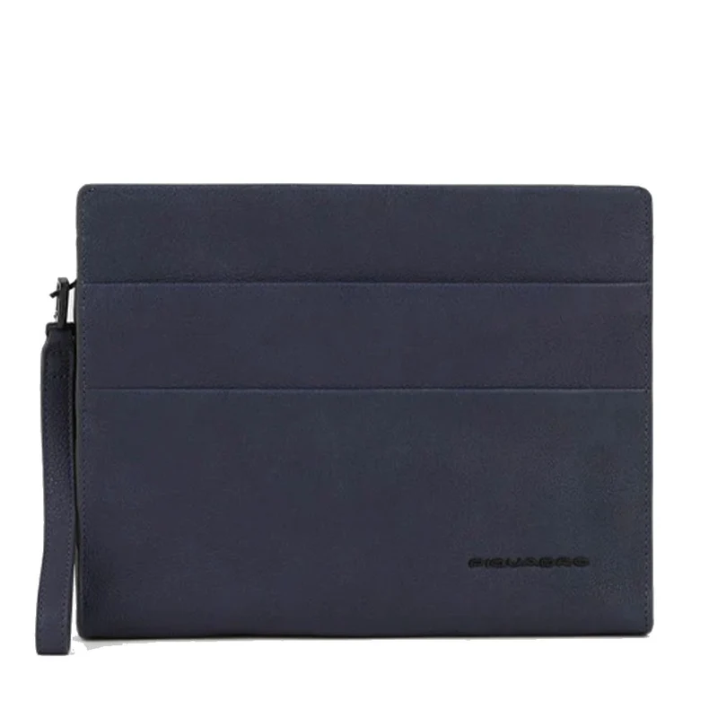Pochette PIQUADRO porta iPad® Linea Paavo in Pelle Blu - AC5974S122