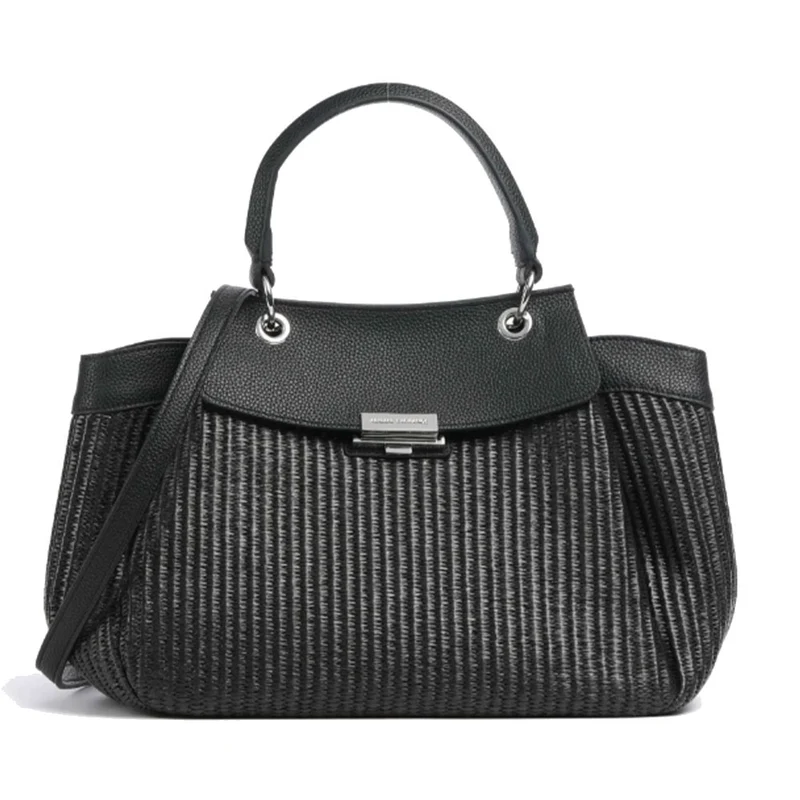 Borsa Donna a Mano con Tracolla ARMANI EXCHANGE colore Nero - Nero Linea Wave