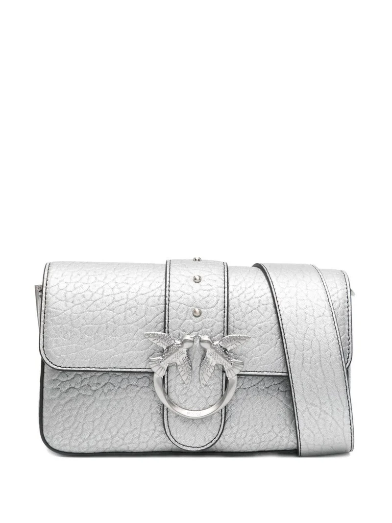 PINKO LOVE ONE MINI SLOUCHY FL PELLE