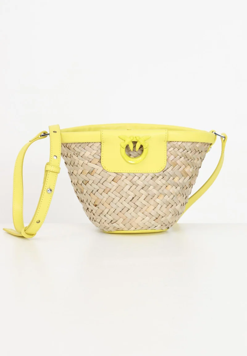 PINKO LOVE SUMMER BUCKET RAFIA + VIT