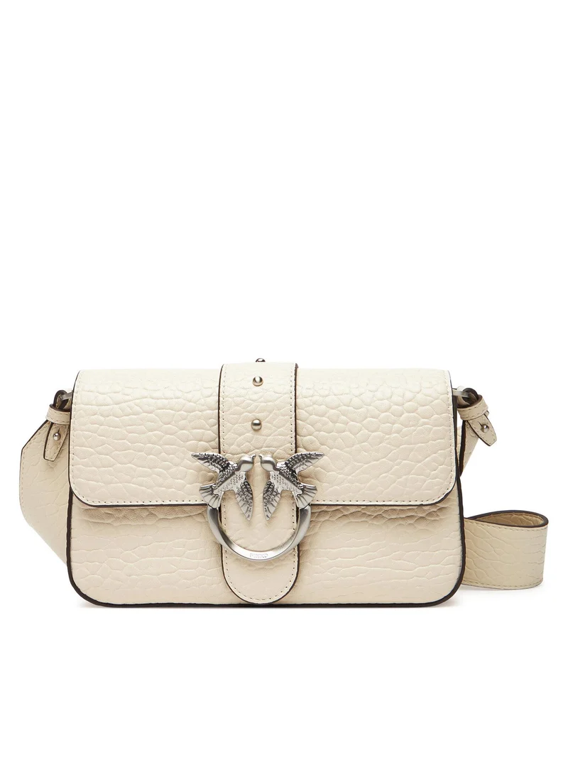 PINKO LOVE ONE MINI SLOUCHY FL PELLE