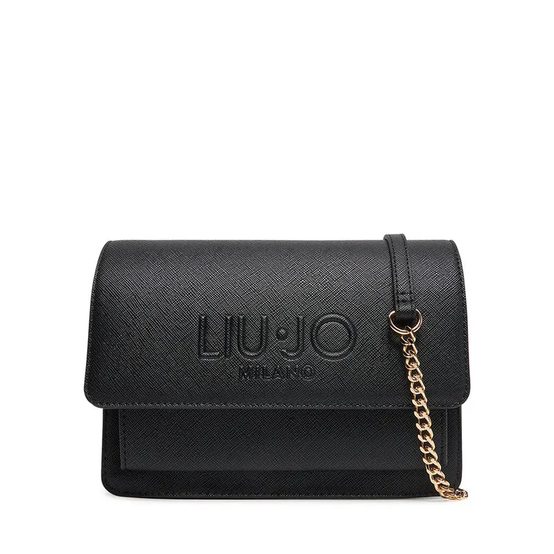 Borsa a Tracolla LIU JO con Logo in Rilievo colore Nero