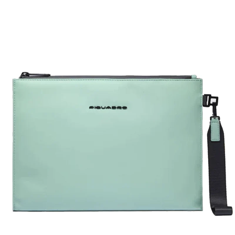 Pochette PIQUADRO in Tessuto Gommato colore Verde Acqua Linea Corner 2.0 - AC6368C2OW