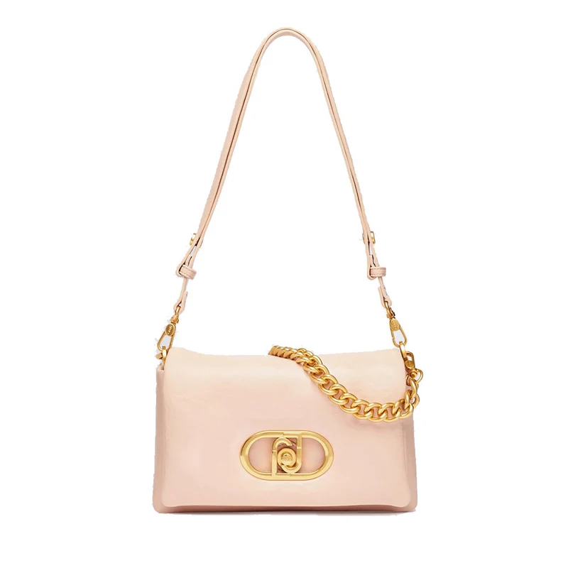Borsa Media a Spalla con Pattina LIU JO Better linea La Puffy Rosa Cipria