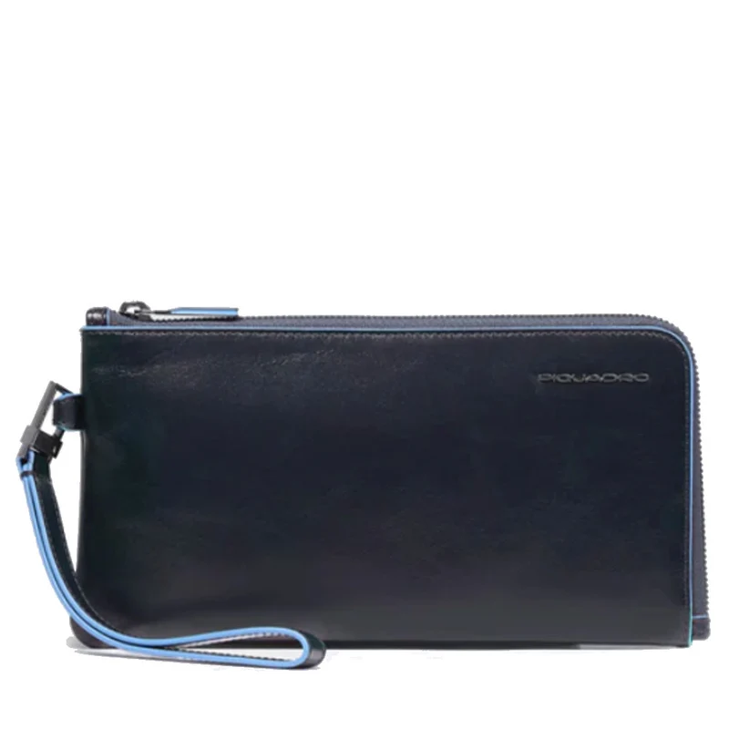Pochette Uomo PIQUADRO in Pelle Linea Blue Square colore Blu - AC2648B2R