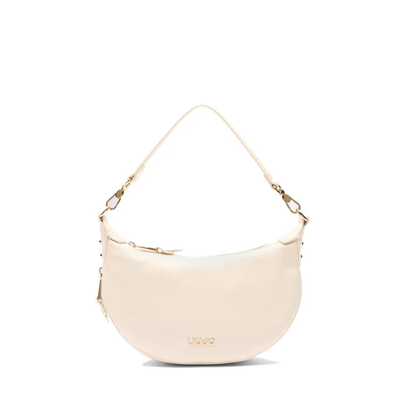 Hobo Bag Small con Tracolla LIU JO Better effetto Bottalato color Crema