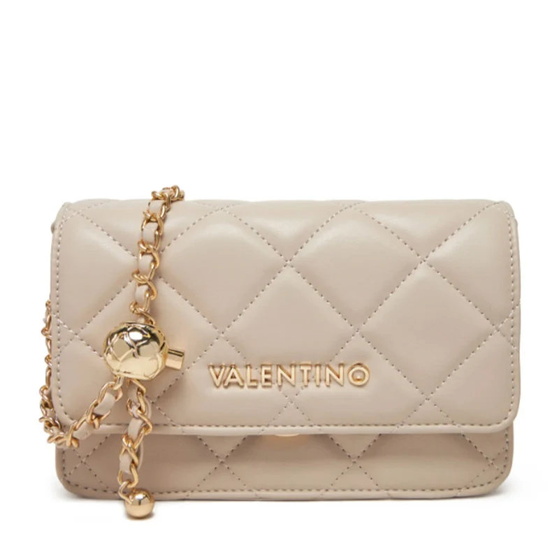 Borsa Donna a Tracolla VALENTINO BAGS linea Ocarina Colore Ecru - VBS3KK52R