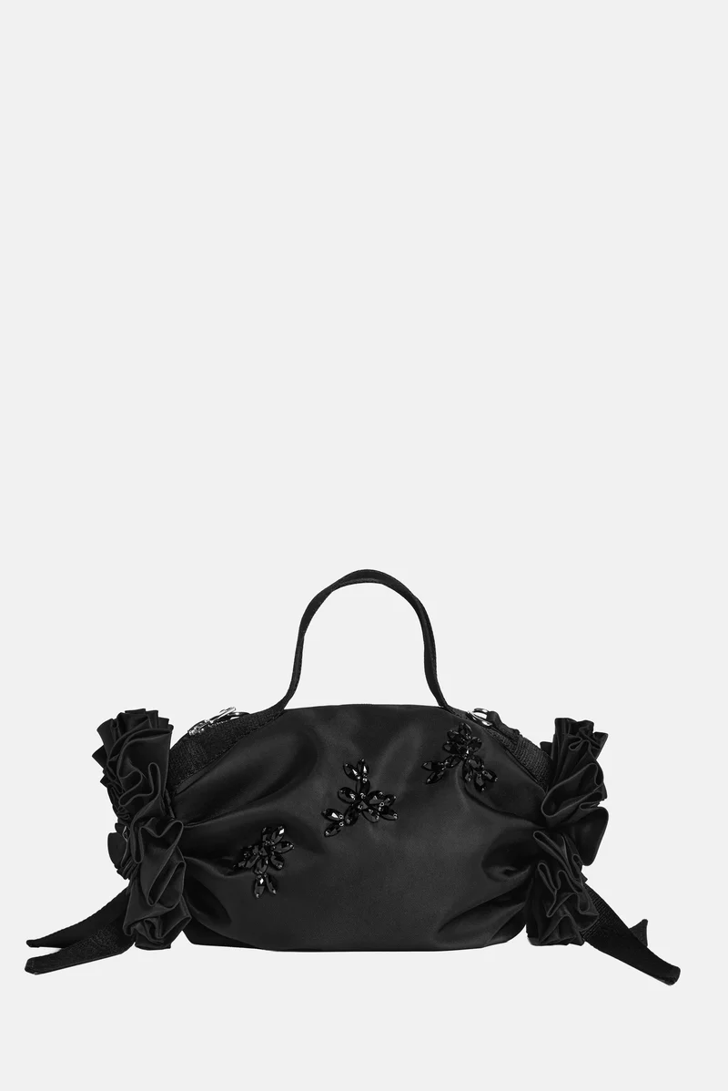 BORSA MINI DOUBLE RIBBON ROSETTE
