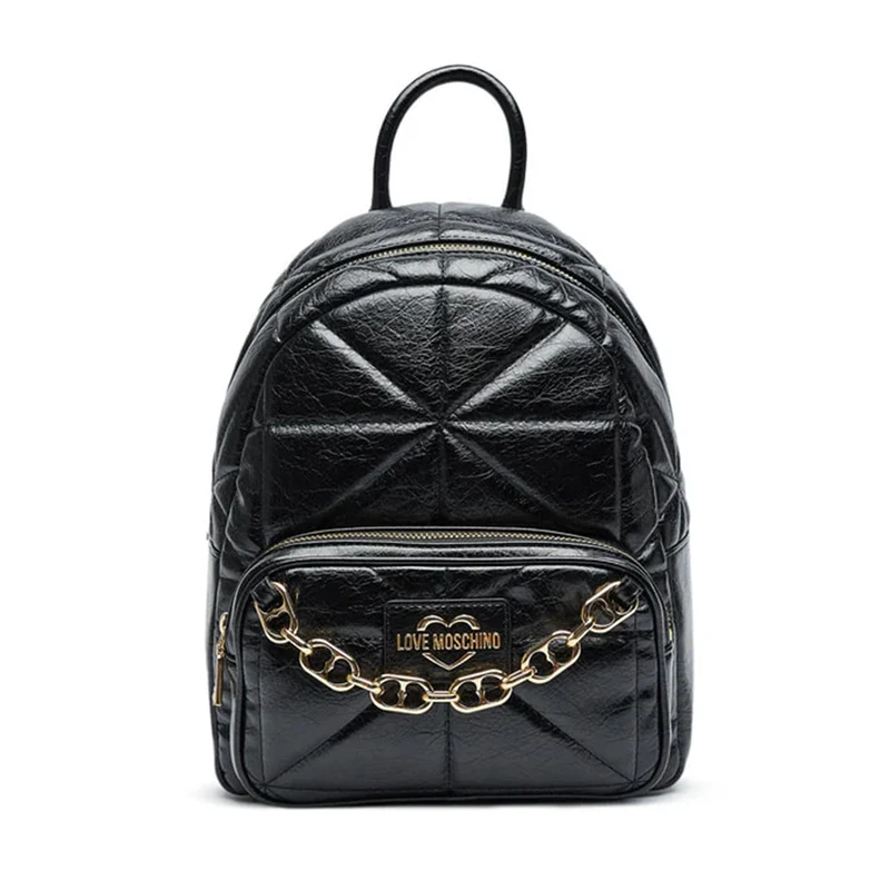 Zaino Donna LOVE MOSCHINO linea Geometric Quilted Trapuntato Nero