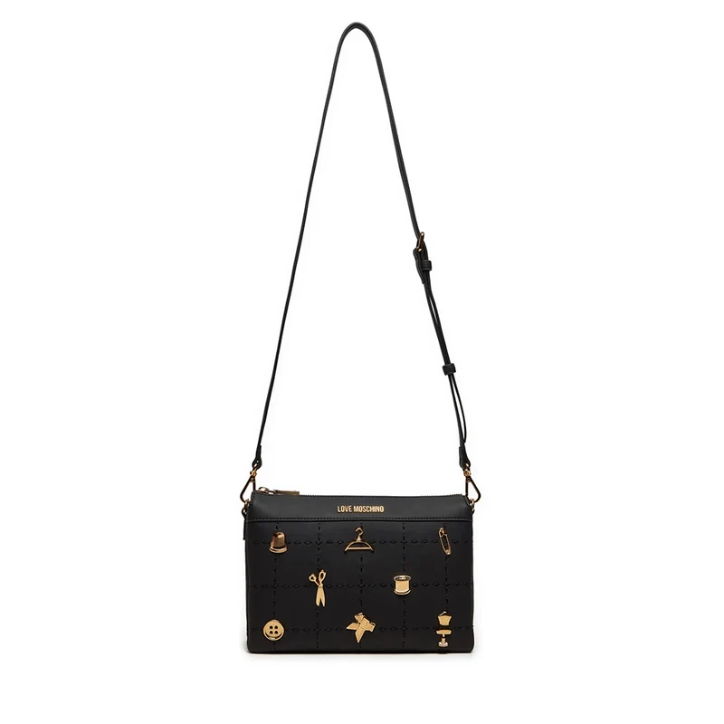 Borsa Donna a Spalla LOVE MOSCHINO linea Tailoring Nera