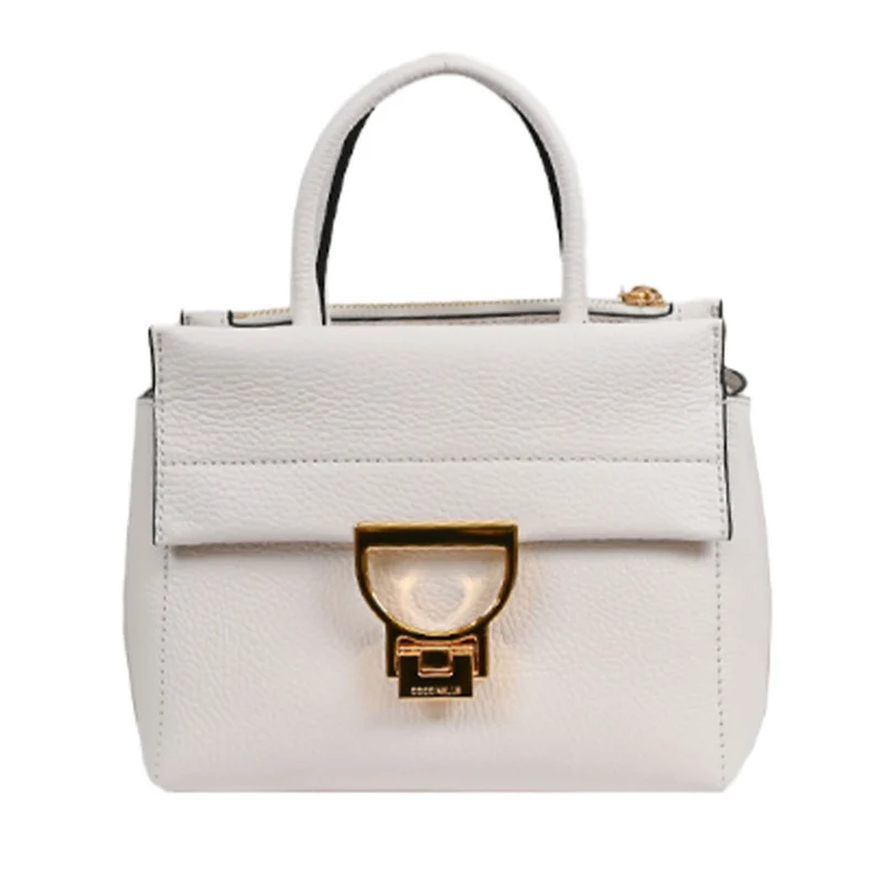 Borsa Donna a Mano COCCINELLE in Pelle linea Arlettis Colore Blanco Misura Piccola