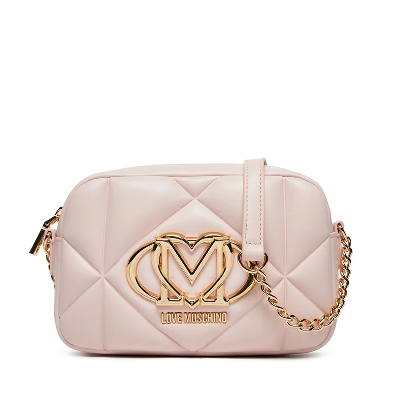 Camera Case Trapuntata LOVE MOSCHINO linea Embossed Rosa Cipria