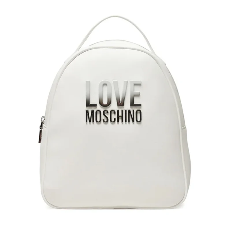Zaino Donna LOVE MOSCHINO Bianco con Logo Lettering Sfumato