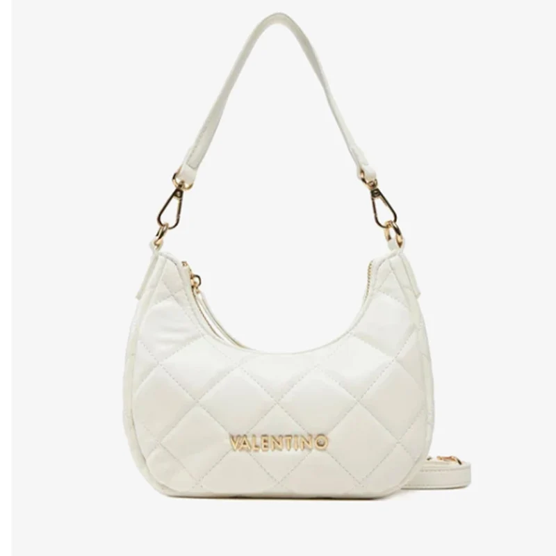 Borsa Donna Hobo a Spalla VALENTINO BAGS linea Ocarina Colore Bianco