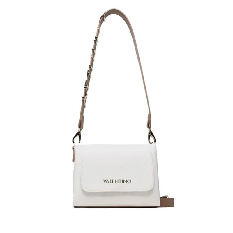 Borsa Donna a Spalla VALENTINO BAGS linea Alexia Colore Bianco - Cuoio