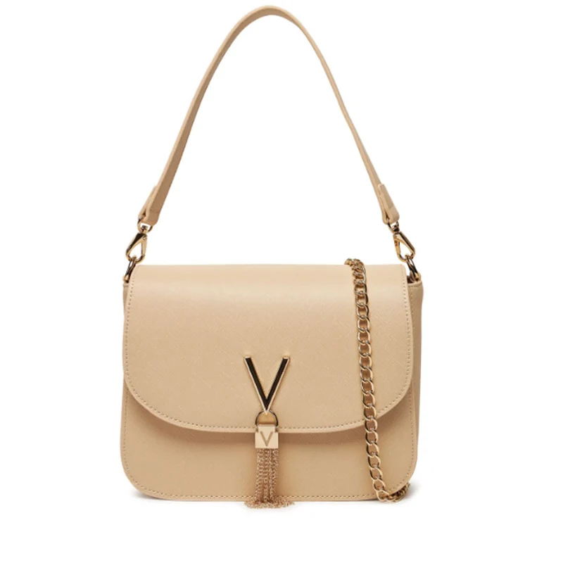 Borsa Donna a Spalla Piccola VALENTINO BAGS linea Divina Colore Ecru