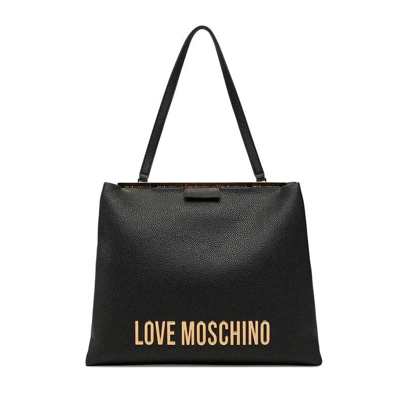 Borsa a Spalla LOVE MOSCHINO linea Lettering Logo Nero