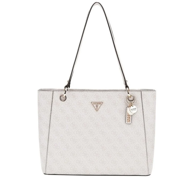 Borsa Donna Shopper a Spalla GUESS Linea Noelle colore Bone Logo