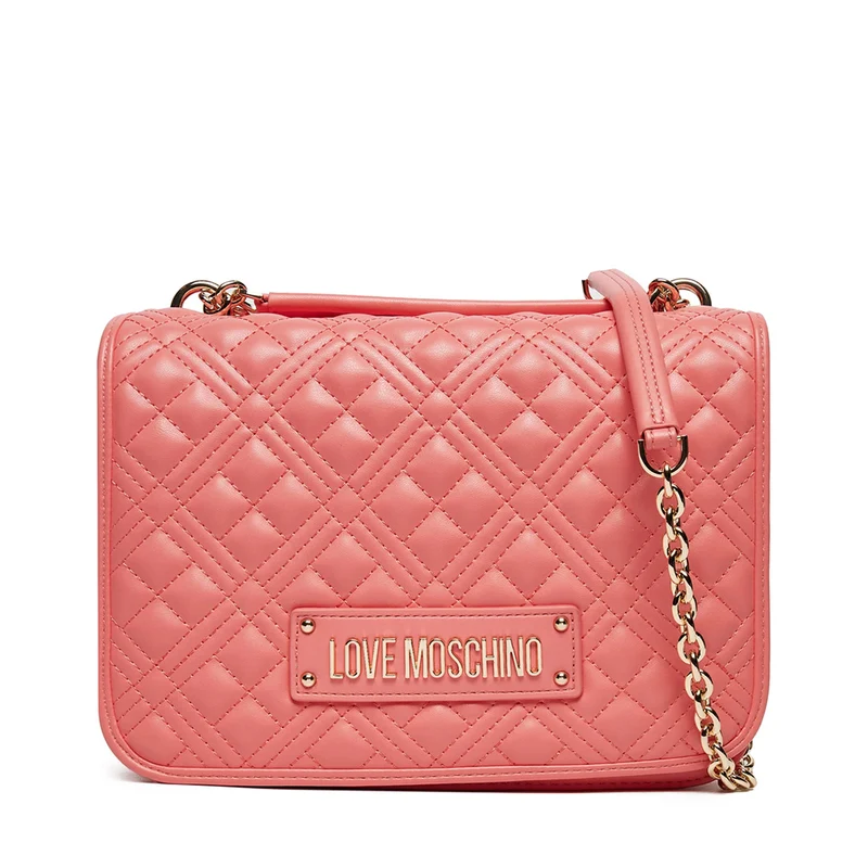 Borsa Donna a Spalla e Tracolla LOVE MOSCHINO linea Quilted color Corallo