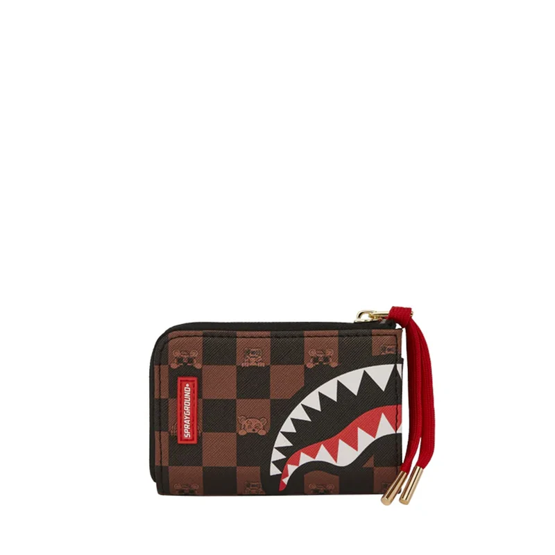 Portafoglio Piccolo con Zip SPRAYGROUND stampa Peeking Character Check