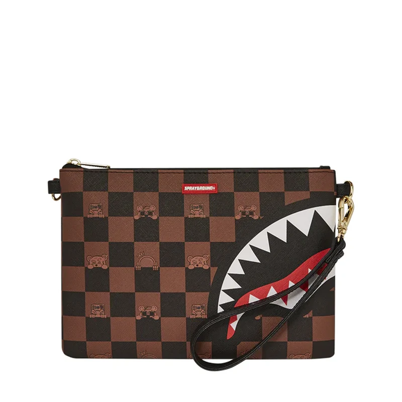 Pochette SPRAYGROUND stampa Peeking Character Check