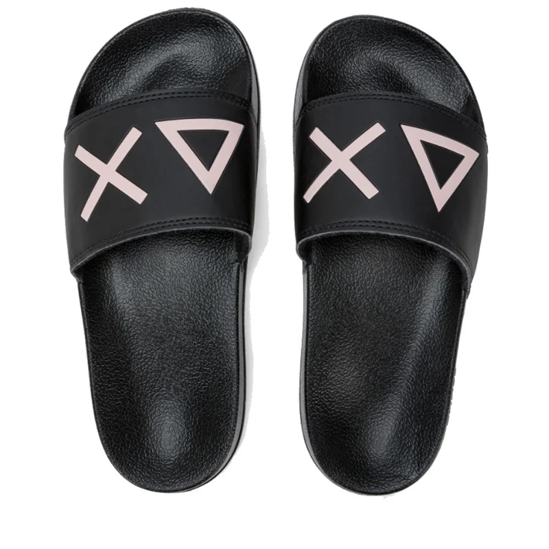 Ciabatte da Donna SUN68 Linea Slippers Logo Colore Nero - X35204