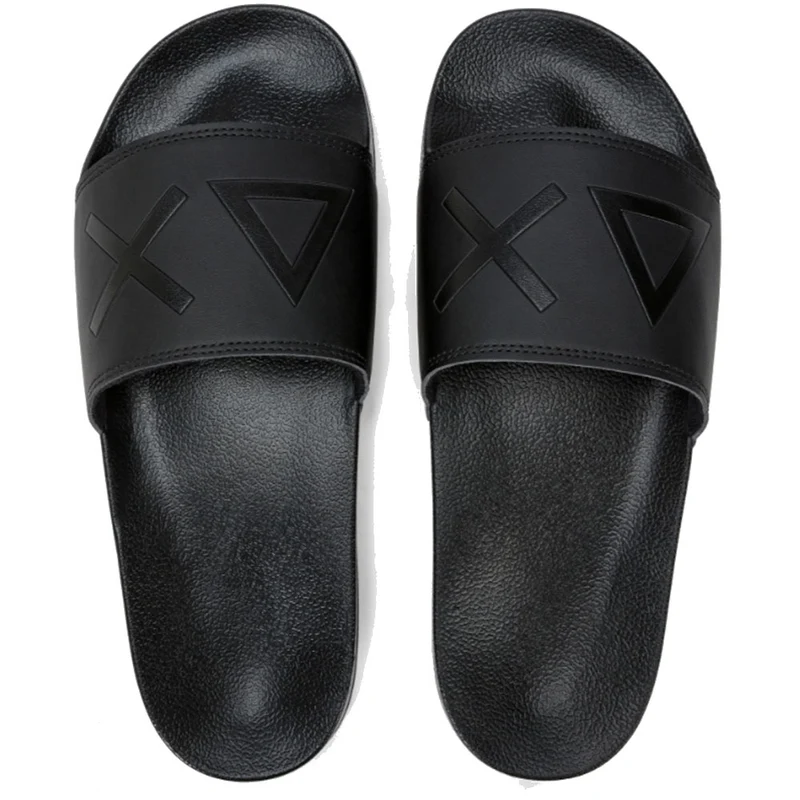 Ciabatte da Uomo SUN68 Linea Slippers Logo Colore Nero - X35102