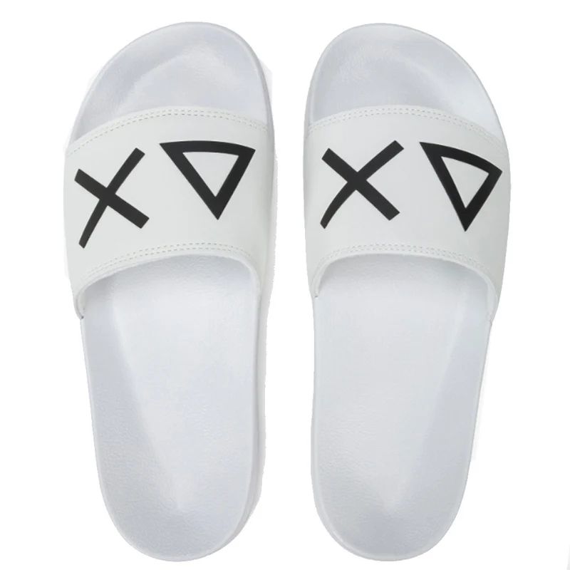 Ciabatte da Uomo SUN68 Linea Slippers Logo Colore Bianco - X35102