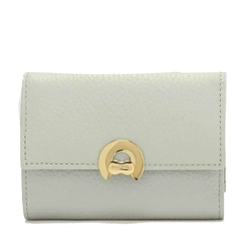 Portafoglio Donna Piccolo COCCINELLE in Pelle Colore Celadon Green Linea Binxie